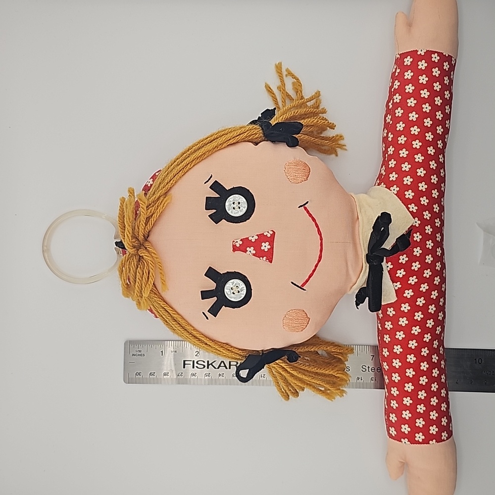 Vintage Stuffed Raggedy Ann Rag Doll Hanger